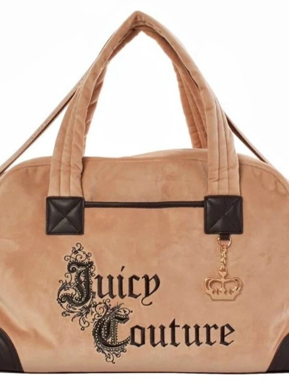 Juicy Couture Velour Travel Bag in Brown